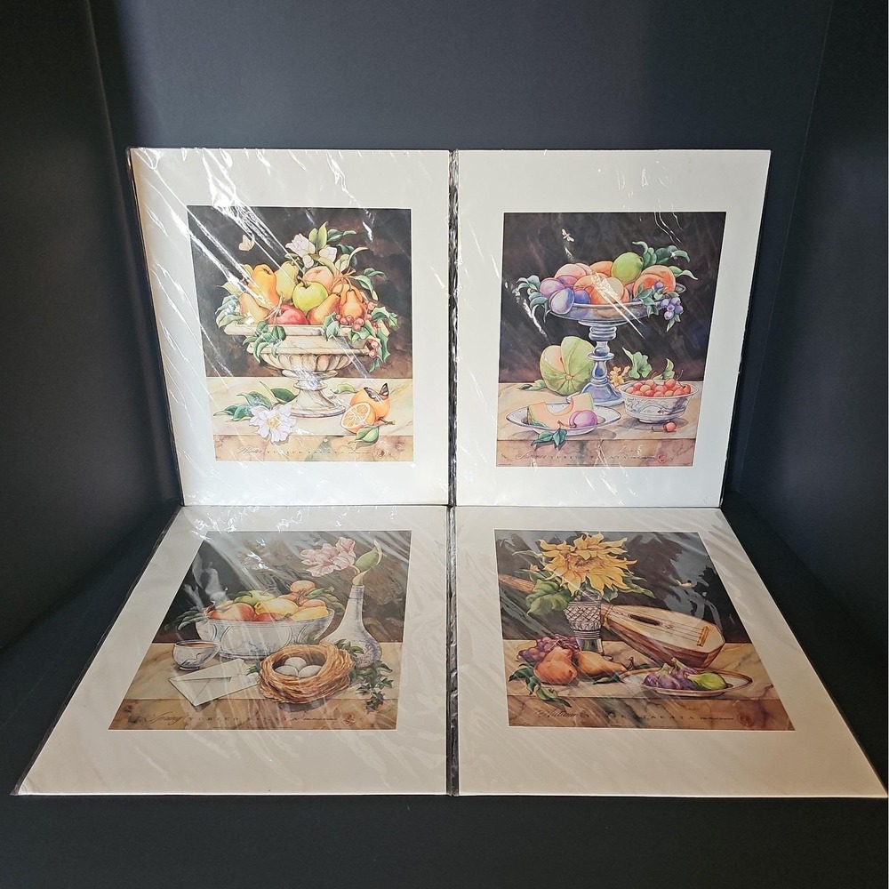 Yuriko Takata Vintage Lithographs Prints The Four Seasons Complete Set of 4